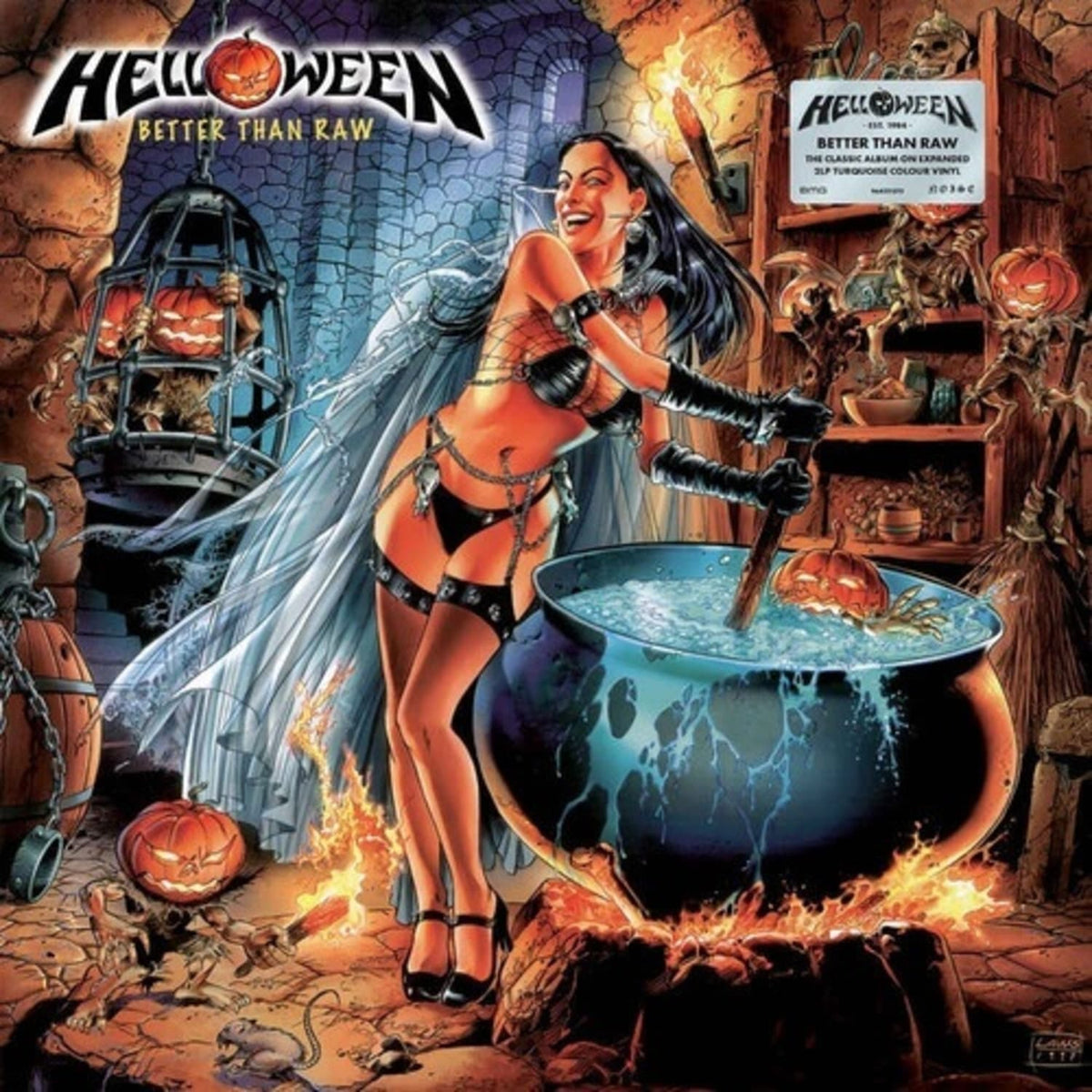 Helloween - Better Than Raw [Explicit Content] - (Parental Advisory Explicit Lyrics, Limited Edition, Colored Vinyl, Turquoise) - [Vinyl]