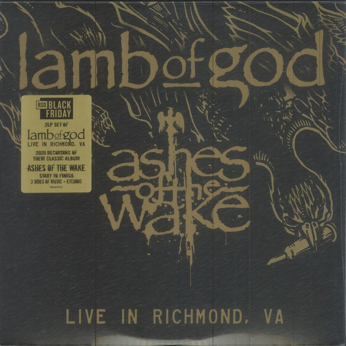 Lamb of God - Ashes Of The Wake - Live In Richmond, Va [Explicit Content] - (Parental Advisory Explicit Lyrics, RSD Exclusive, 140 Gram Vinyl, Etched) - [Vinyl]
