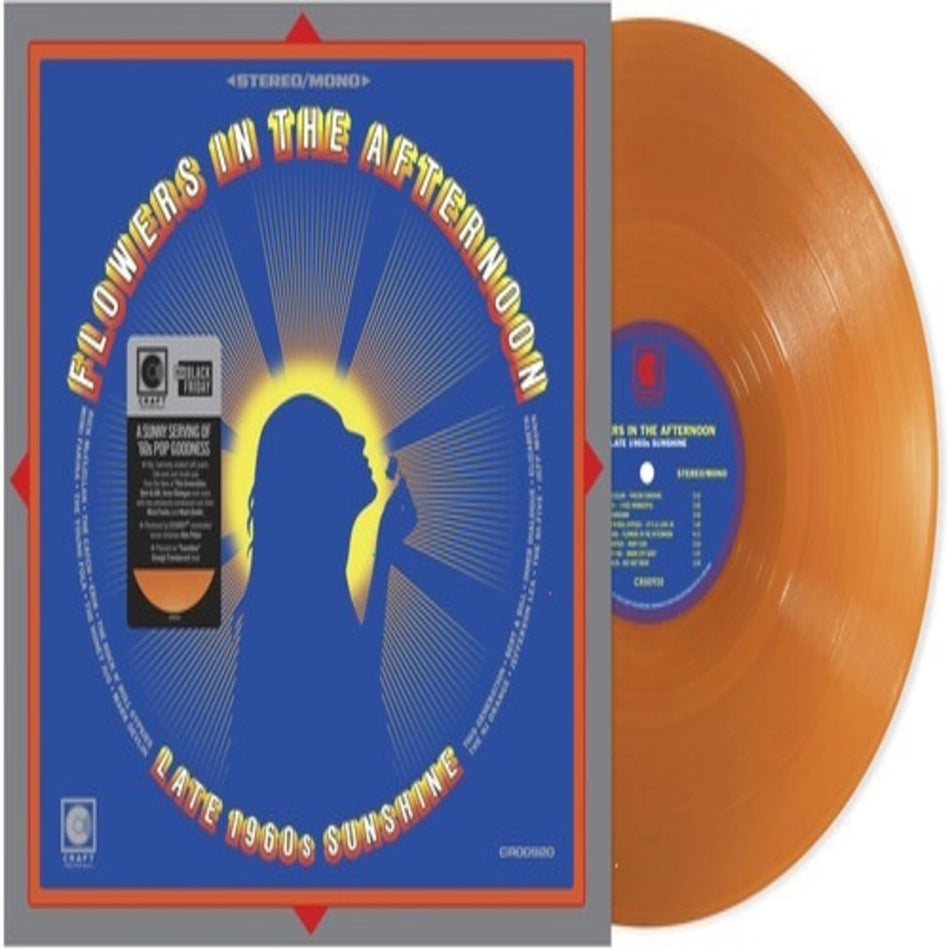 Various Artists - Flowers In The Afternoon: Late 1960's (Various Artists) - (RSD Exclusive, Clear Vinyl, Orange) - [Vinyl]