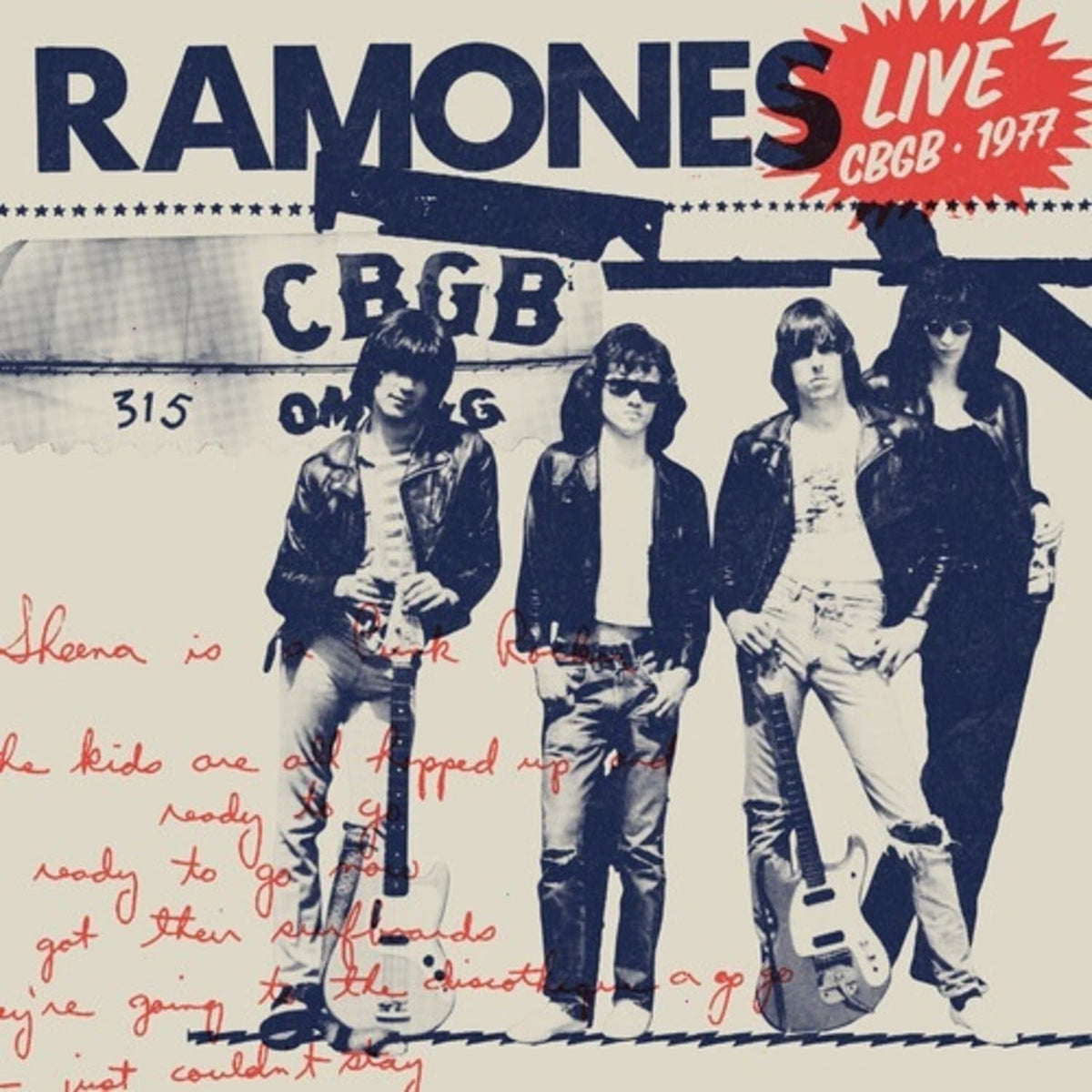 The Ramones - Live at CBGB, 1977 - (RSD Exclusive, Colored Vinyl, Red) - [Vinyl]