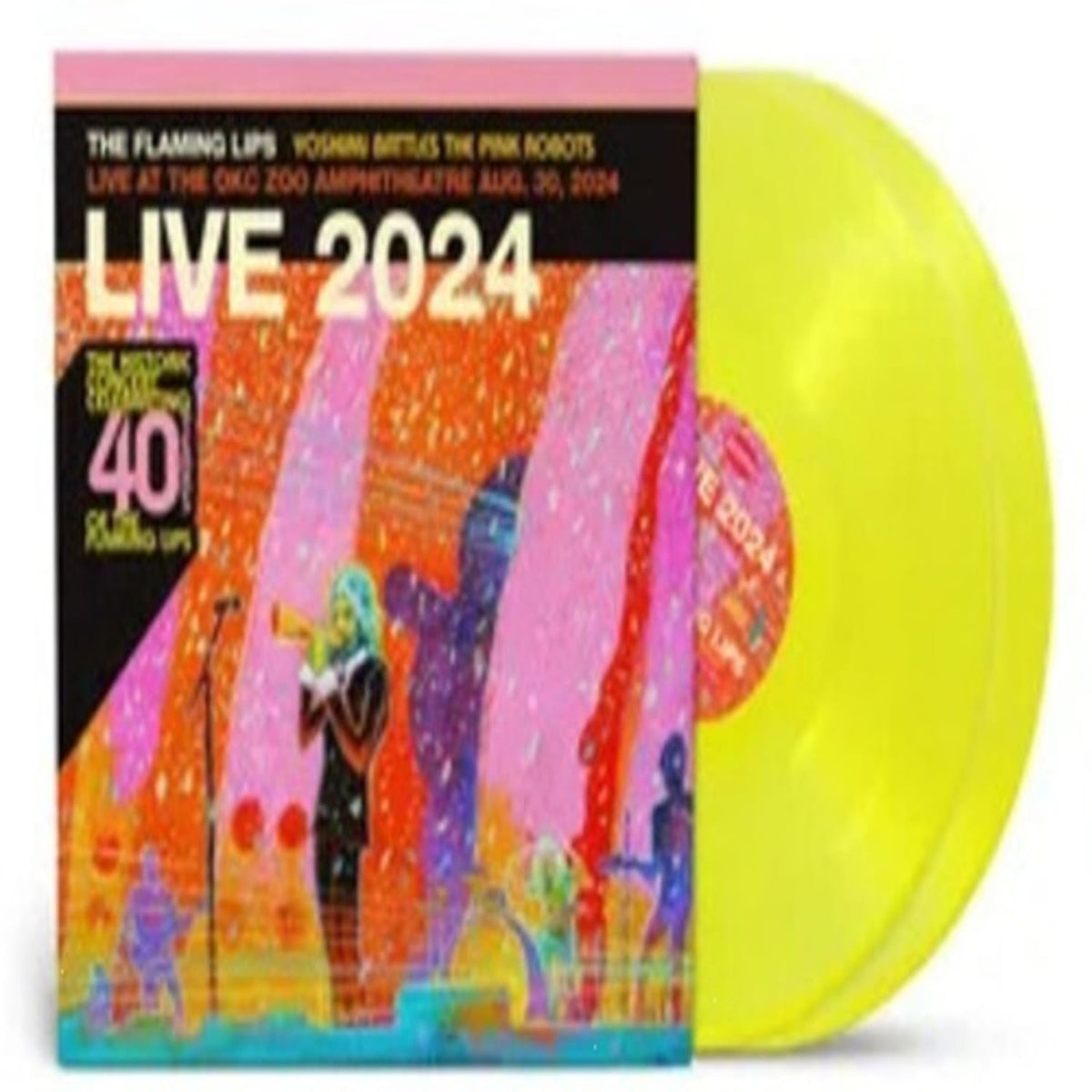 The Flaming Lips - Yoshimi Battles The Pink Robots: Live At The Zoo Amphitheatre, Oklahoma City, August 30, 2024 - (RSD Exclusive, Colored Vinyl, Yellow) - [Vinyl]