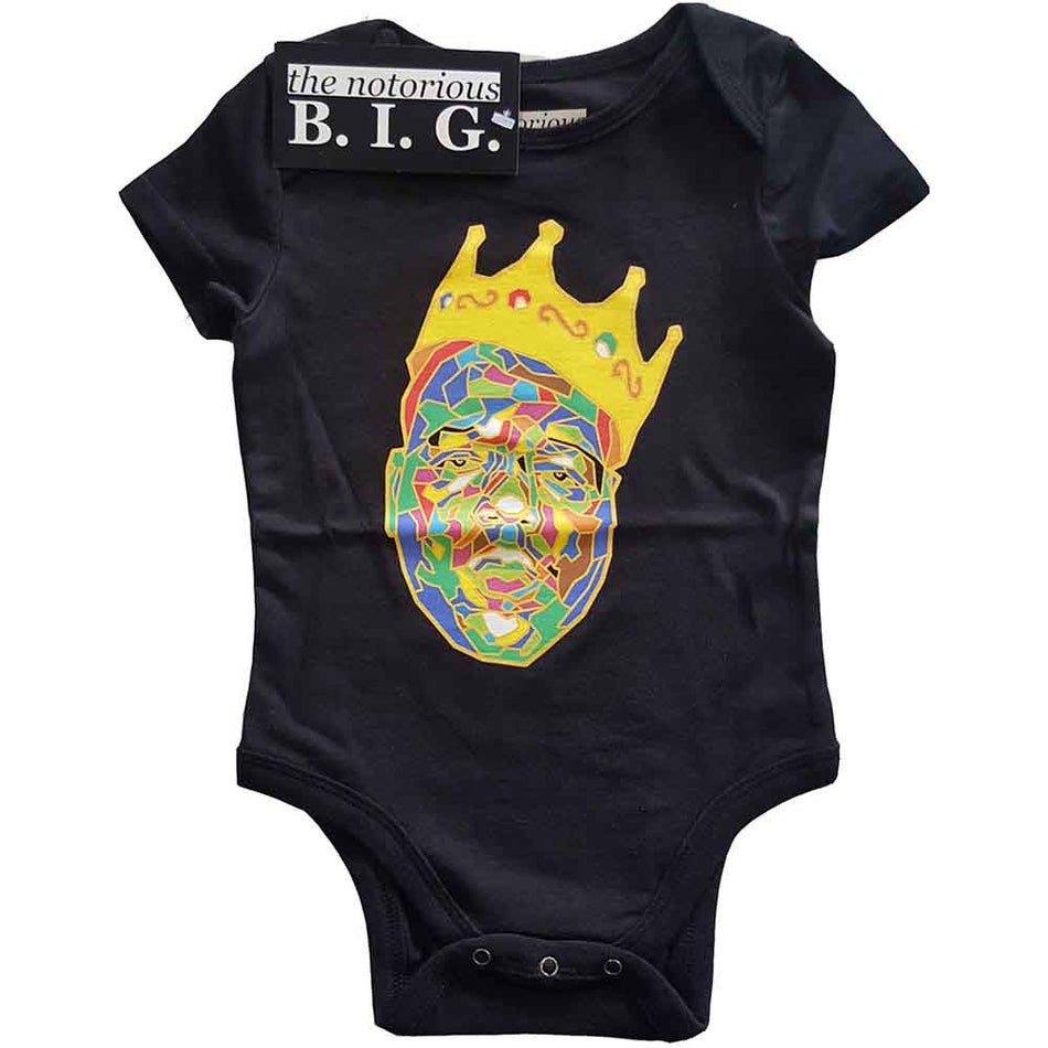 Biggie Smalls Kids Baby Grow: Crown (Black)
