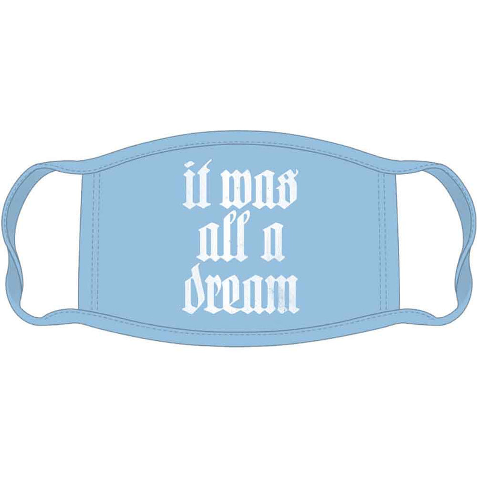 Biggie Smalls Face Mask: All A Dream (Light Blue)