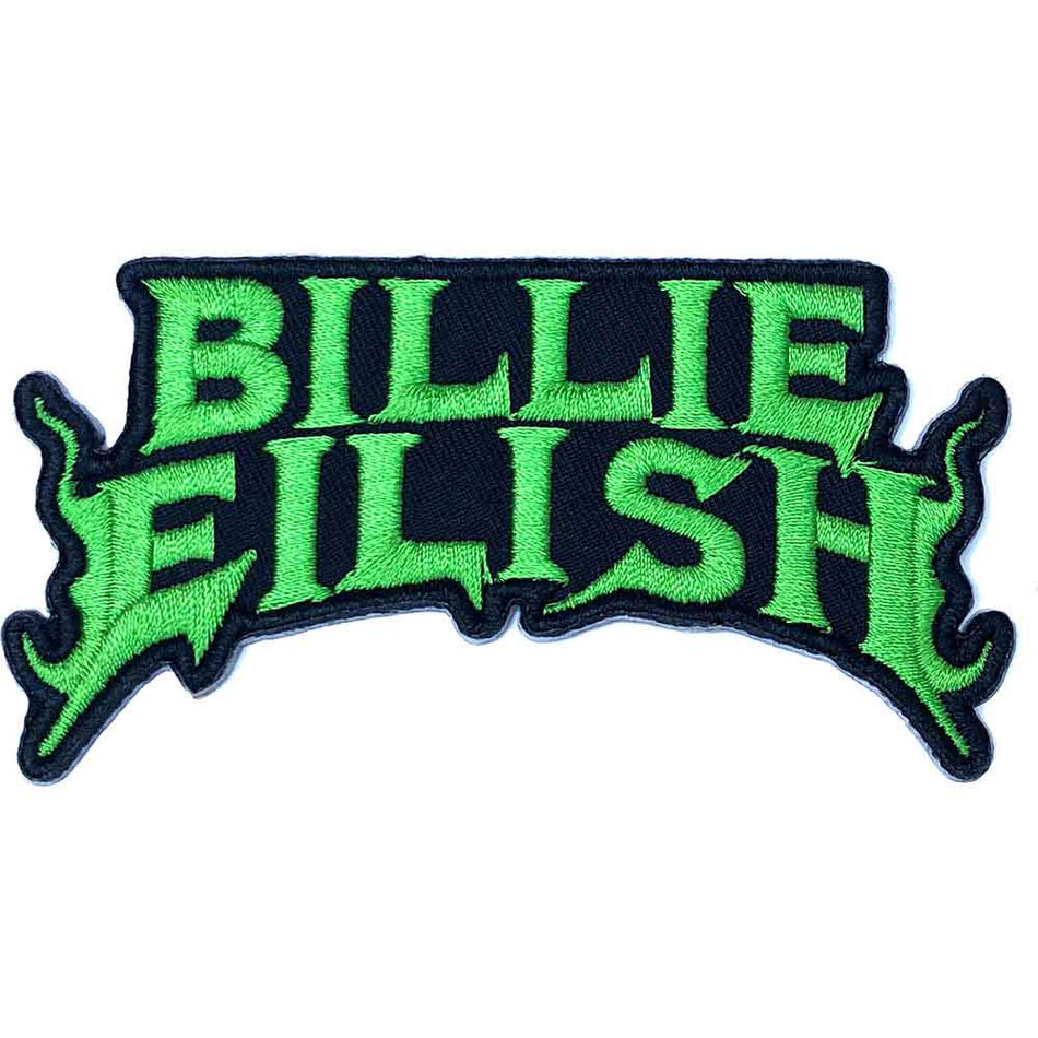 Billie Eilish Standard Patch: Flame Green (Green)