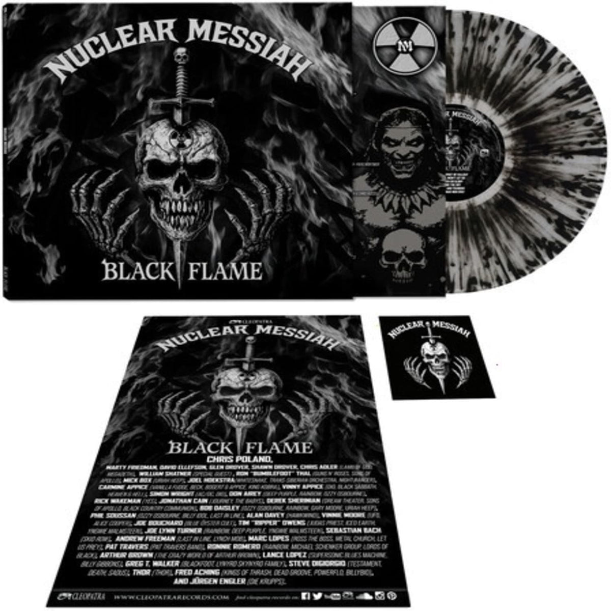 Nuclear Messiah - Black Flame - (Limited Edition, Clear , Silver, Black, Splatter) - [Vinyl]