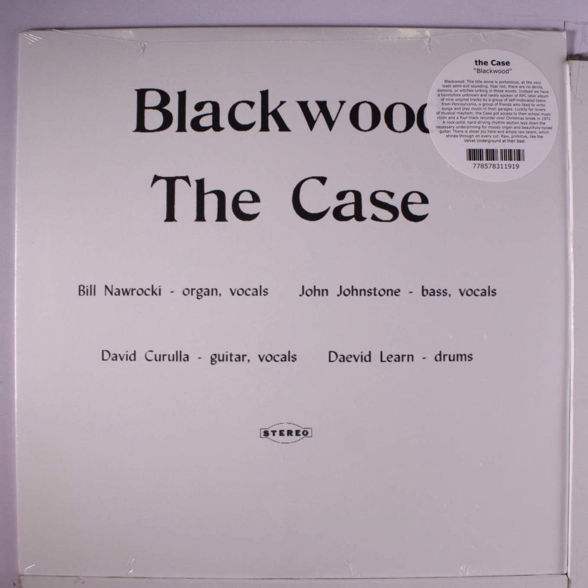 The Case - BLACKWOOD - [Vinyl]