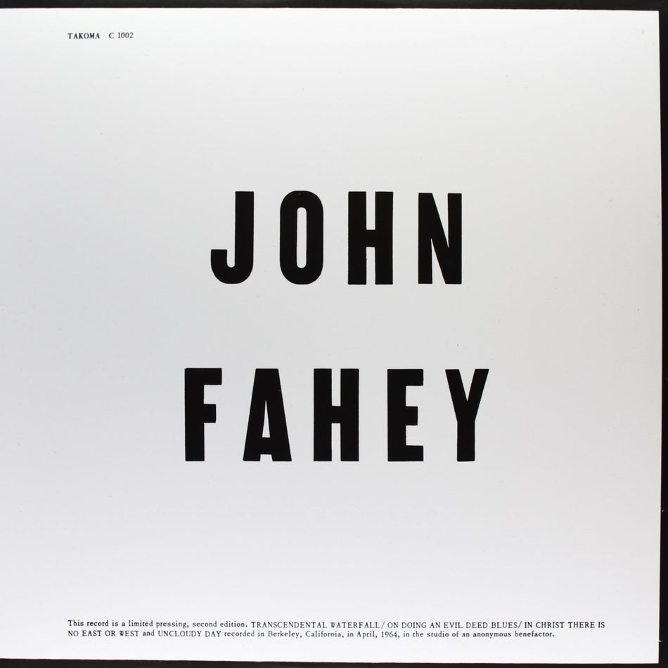 John Fahey - Blind Joe Death - [Vinyl]