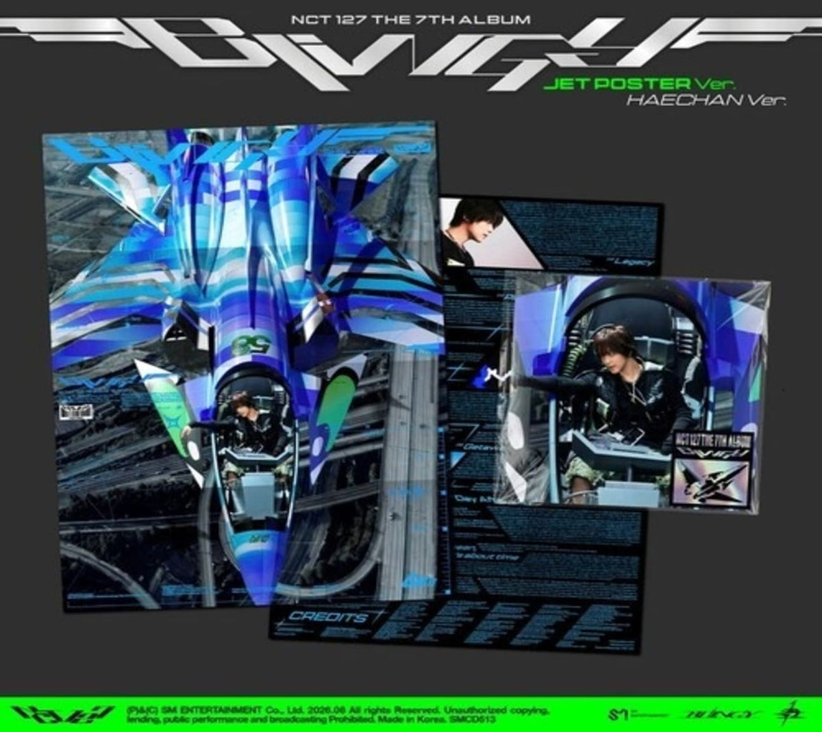 NCT 127 - The 7th Album 'Blingy' (JET Poster Ver.) (HAECHAN) - (Poster, Postcard) - [CD]