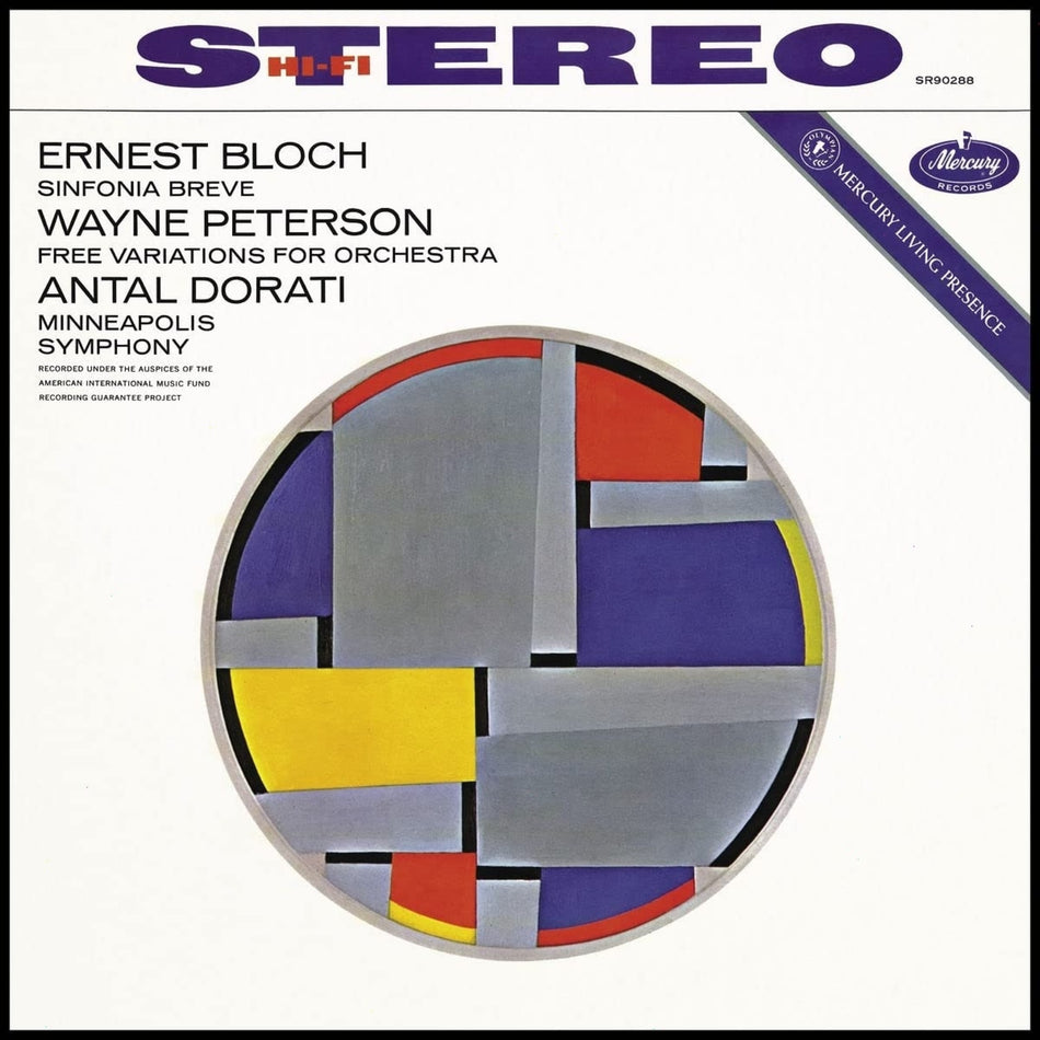 BLOCH / PETERSON / DORATI / MINNEAPOLIS SYMPHONY - Bloch: Sinfonia Breve / Wayne Peterson: Free Variations For Orchestra - [Vinyl]