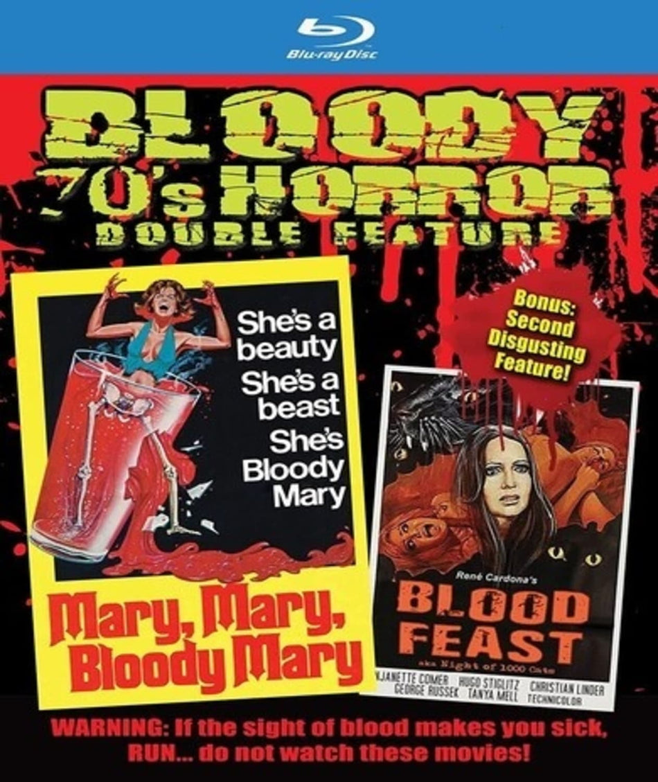 Bloody '70s Horror Double Feature: Mary, Mary, Bloody Mary / Rene Cardona's Blood Feast - [Blu-ray]