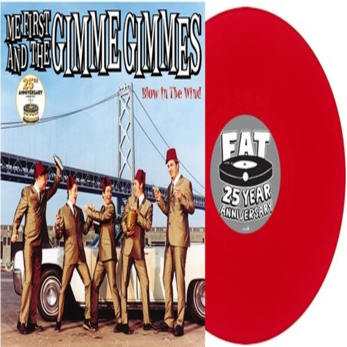 Me First and the Gimme Gimmes - Blow in the Wind - 25th Anniversary - Apple Red - (Colored Vinyl, Red, Anniversary Edition, Reissue) - [Vinyl]