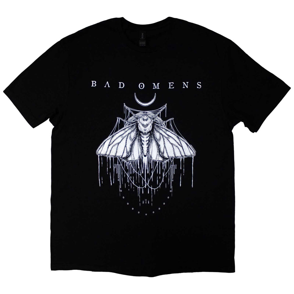 Bad Omens Unisex T-Shirt: Moth (Black)