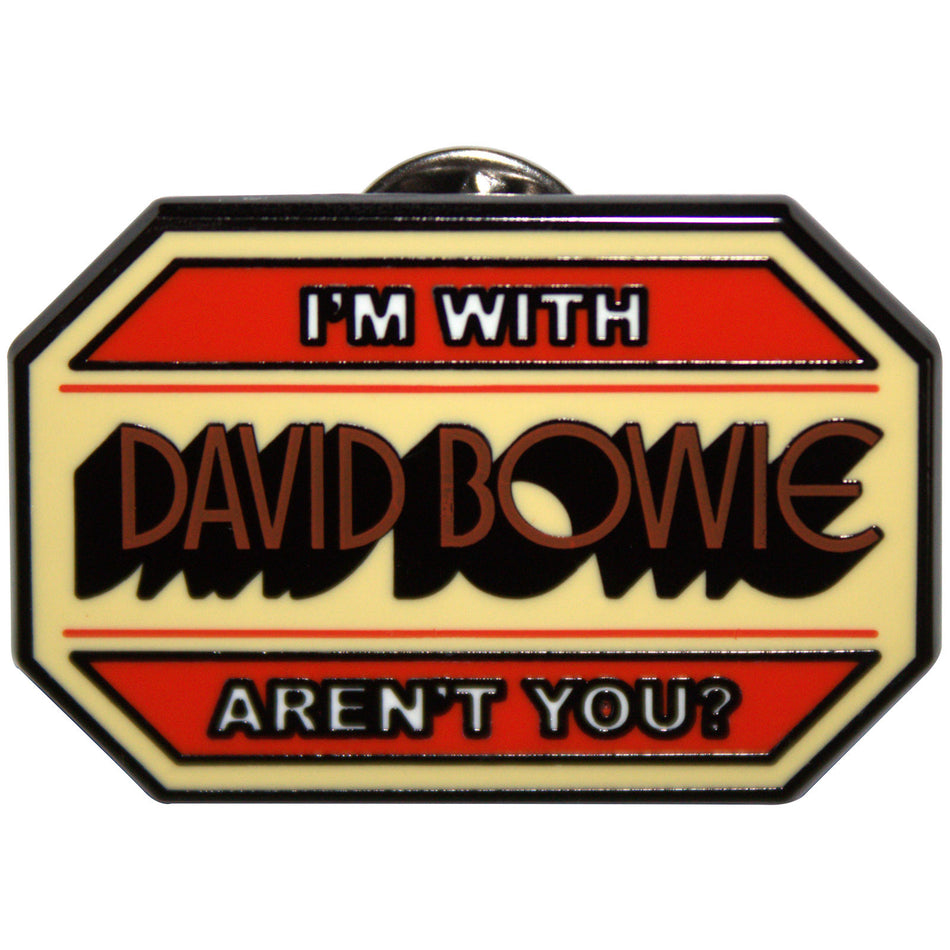 David Bowie Pin Badge: I'm With...