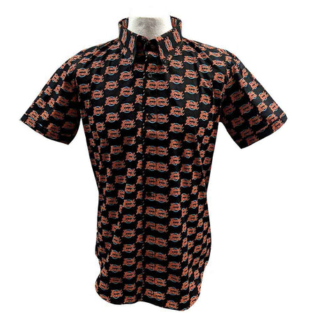 David Bowie Unisex Casual Shirt: World Tour Logo Pattern (Black) (All Over Print)
