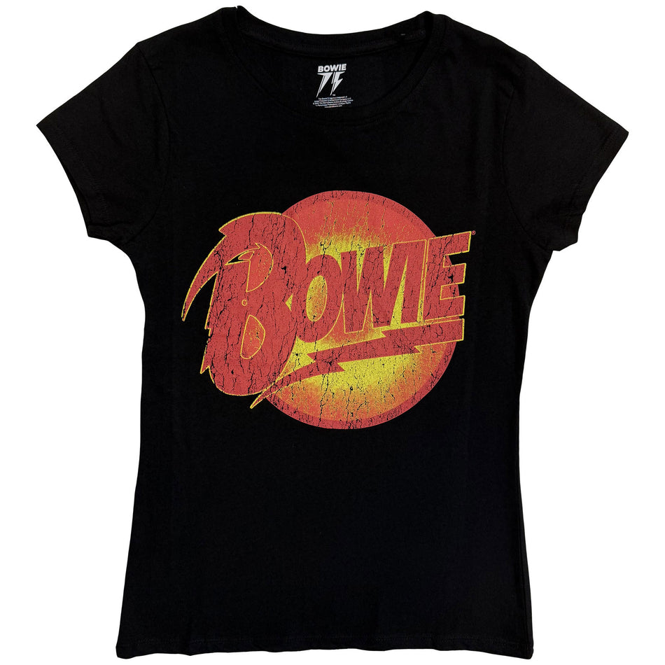 David Bowie Ladies T-Shirt: Diamond Dogs Vintage (Black)