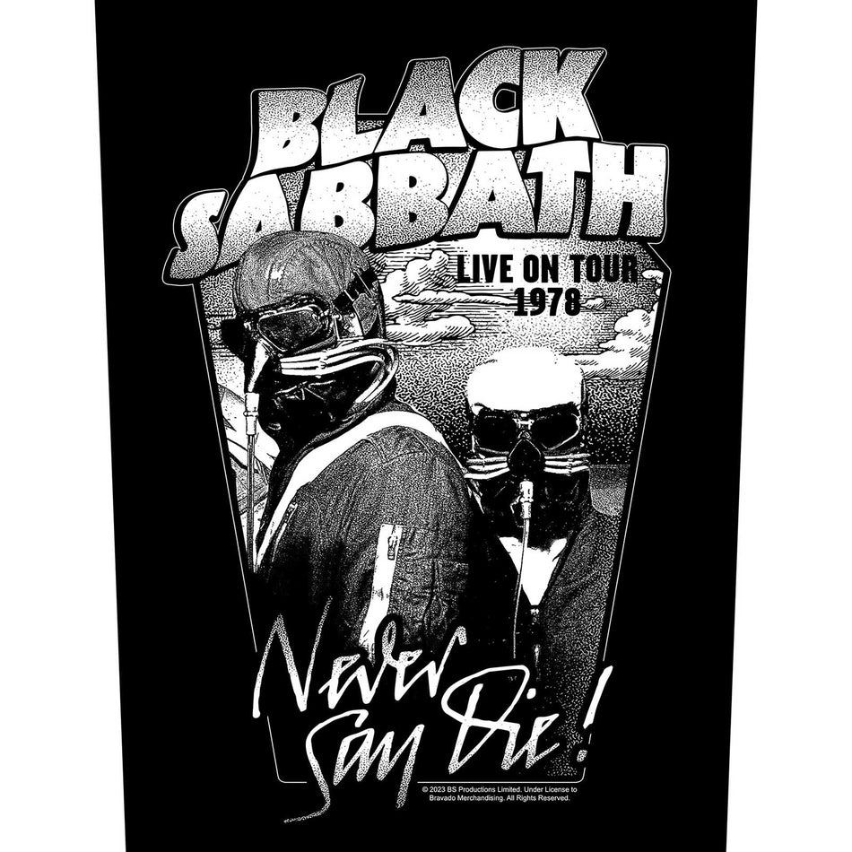 Black Sabbath Back Patch: Never Say Die