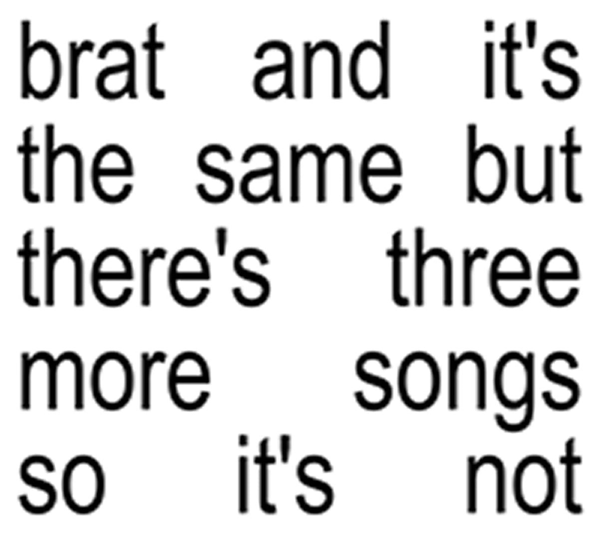 Charli XCX - Brat And It's The Same But There's Three More Songs So It's Not - [CD]