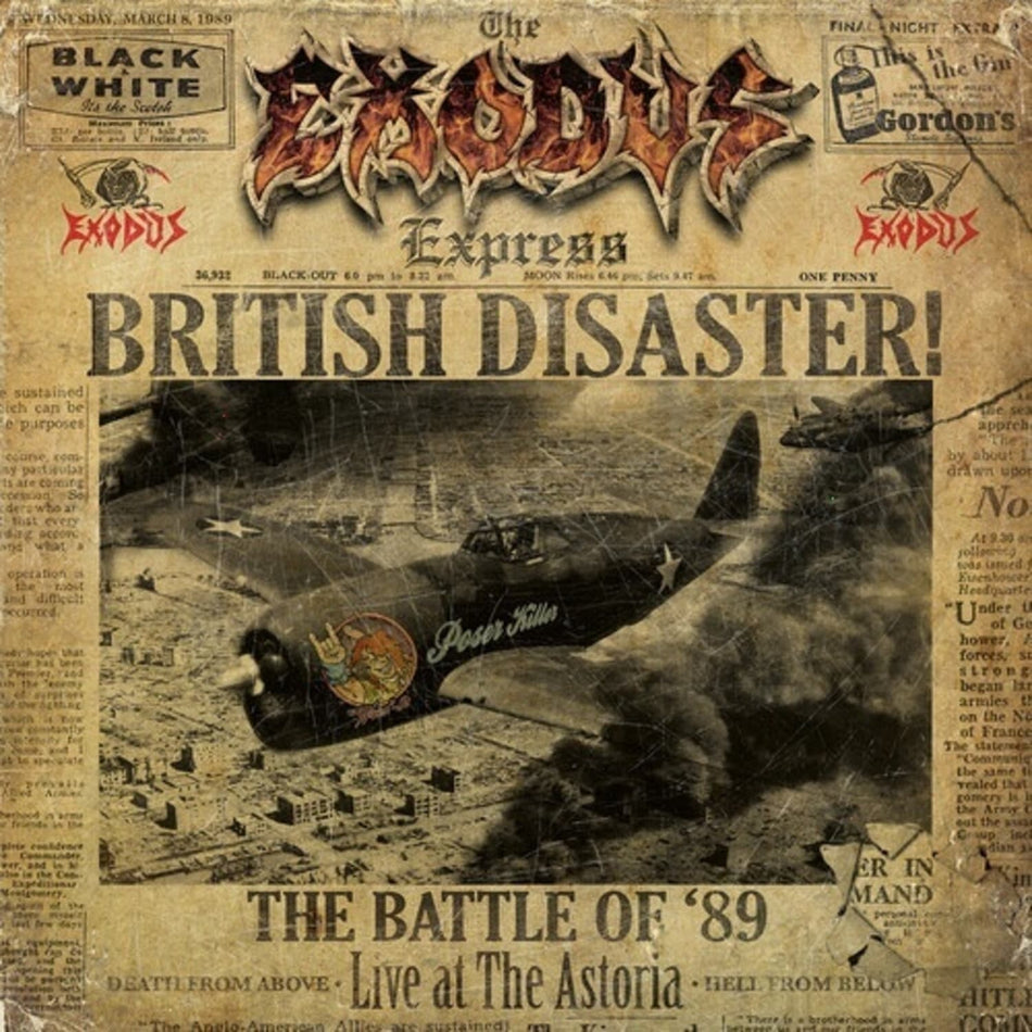 Exodus - British Disaster: The Battle of '89 (Live at the Astoria) - (Colored , Gold, Gatefold LP Jacket) - [Vinyl]