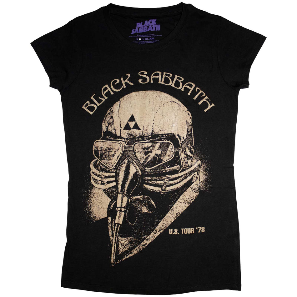 Black Sabbath Ladies T-Shirt: US Tour 1978 (Black) (Skinny Fit)