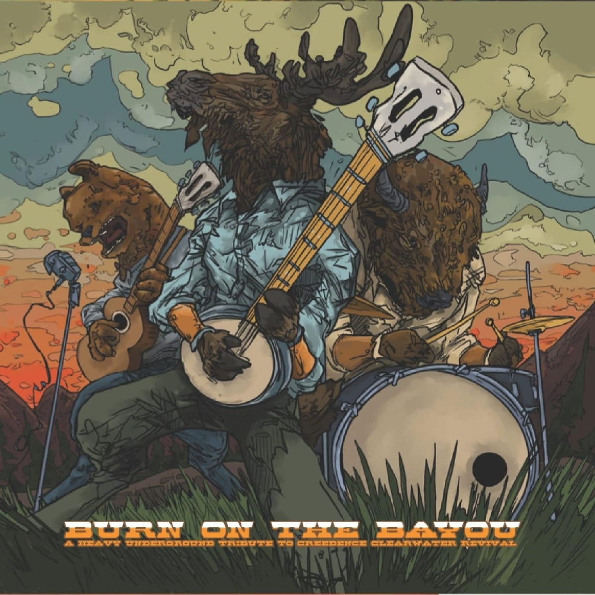 Various Artists - Burn On The Bayou: Heavy Underground Tribute To Creedence Clearwater Revival (Various Artists) - [Vinyl]