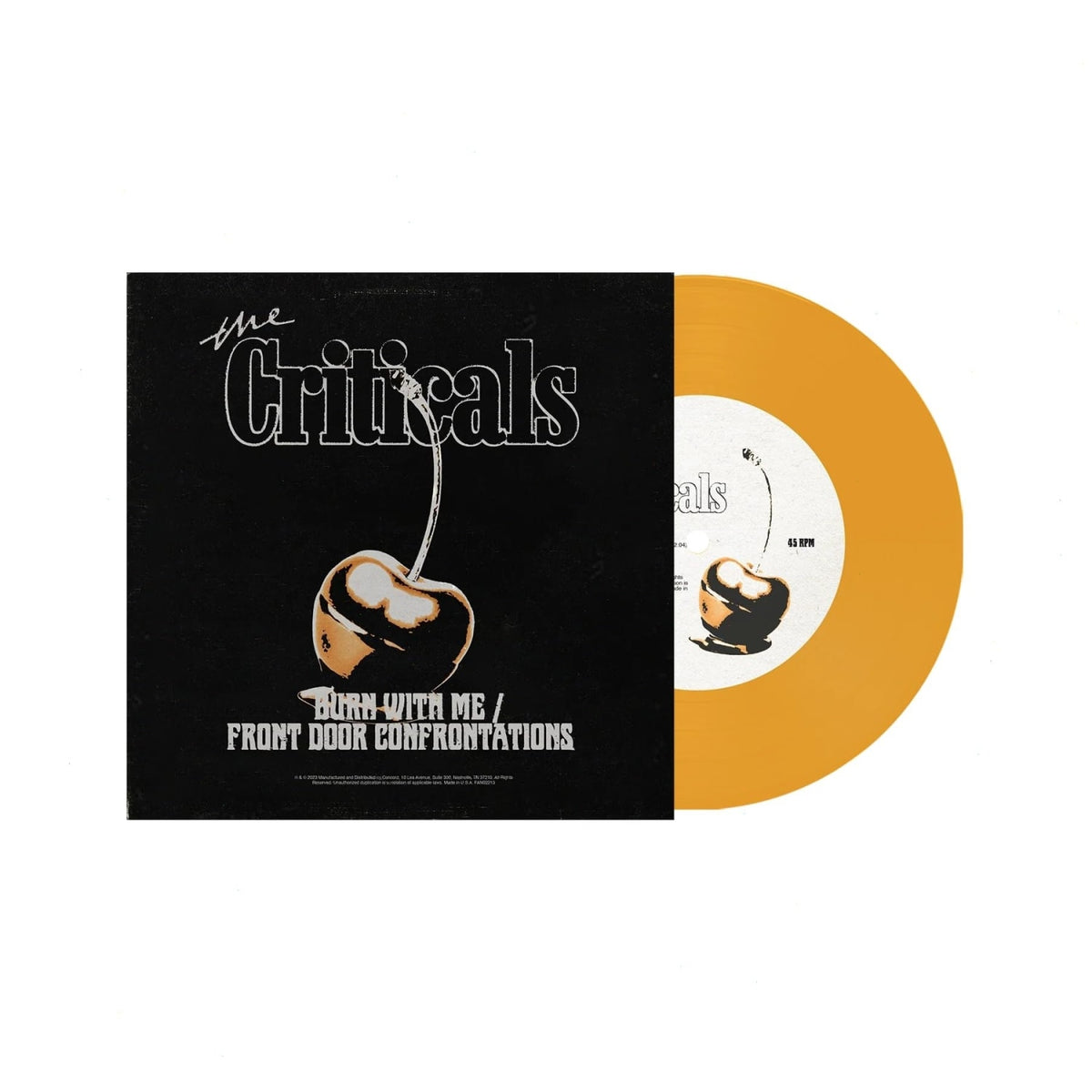Criticals - Burn With Me / Front Door Confrontations - (Limited Edition, Yellow) - [Vinyl]