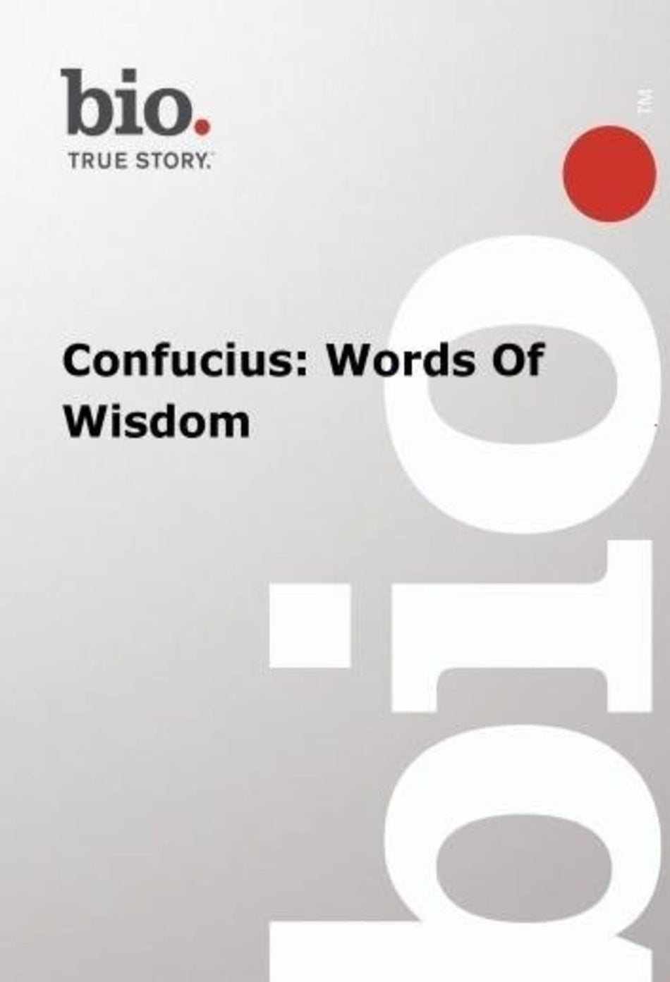 Biography - Confucius Words Of Wisdom - [DVD]