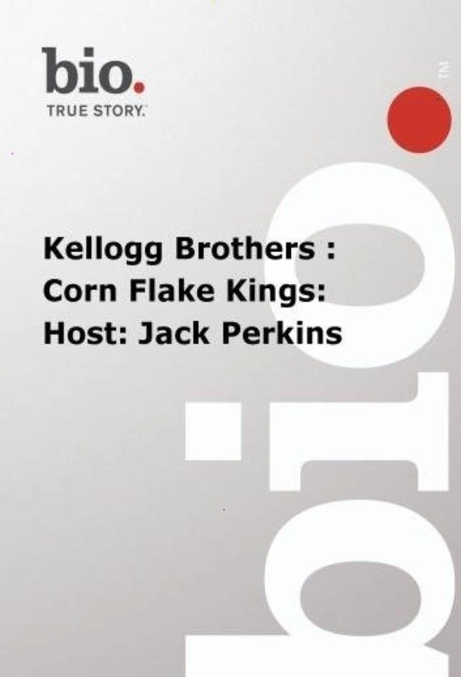 Biography - Kellogg Brothers Corn Flake Kings Host Jack Perkins - [DVD]
