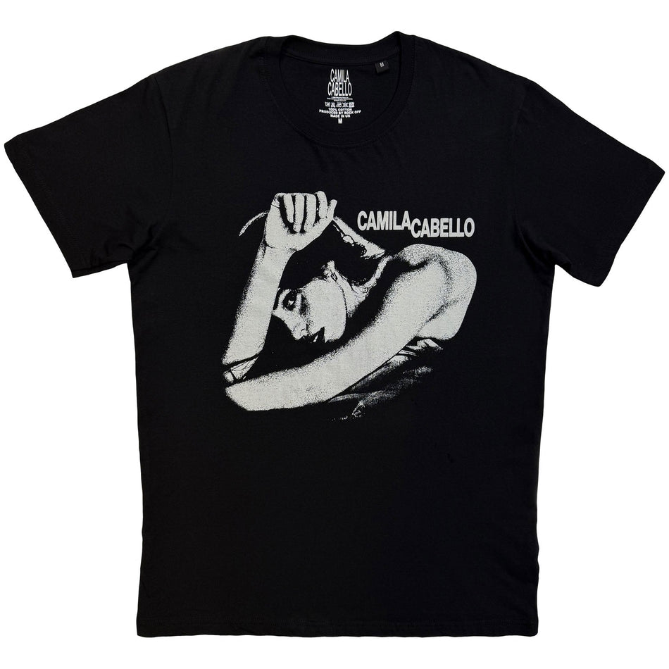 Camila Cabello Unisex T-Shirt: Logo & Pose (Black)