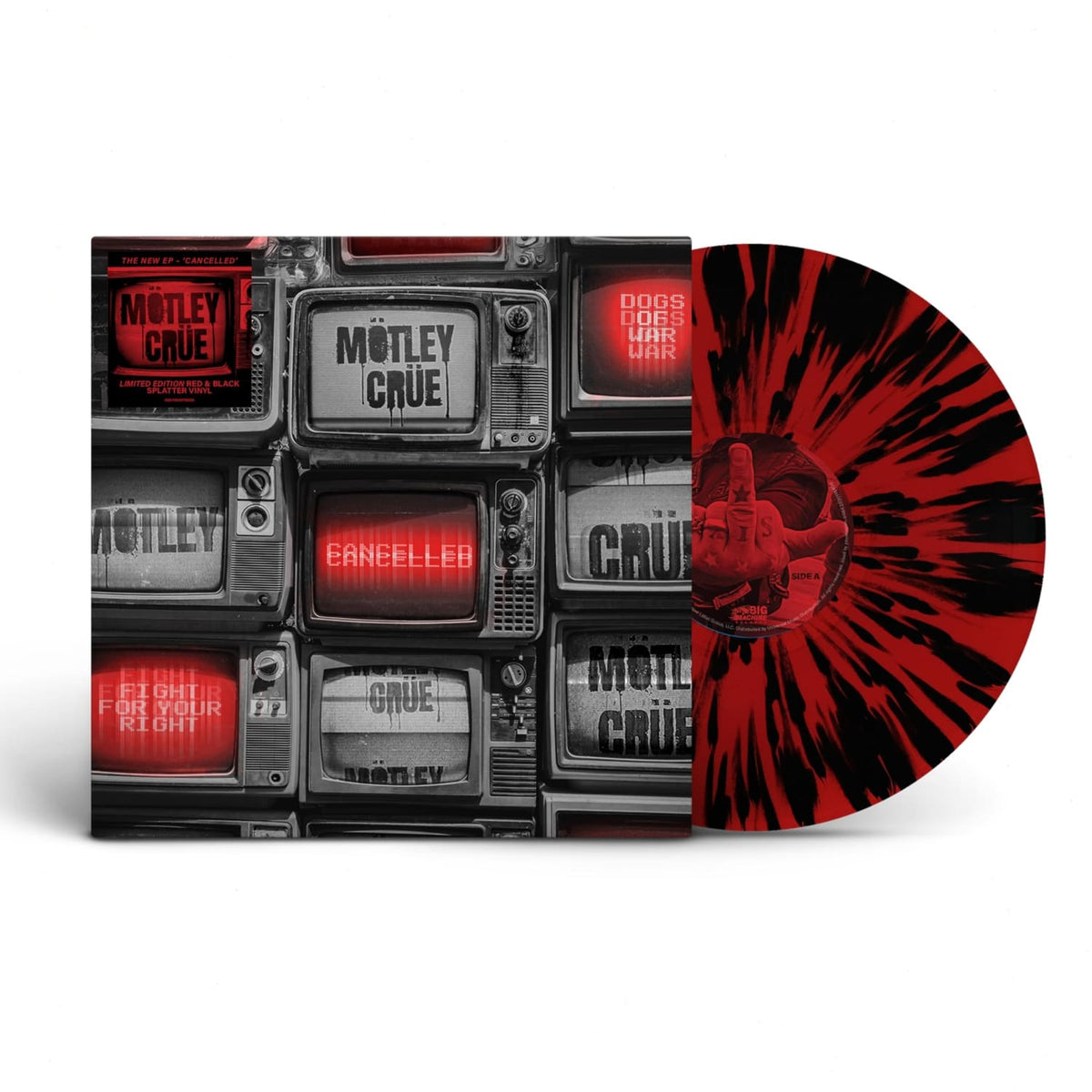 Motley Crue - Cancelled [Explicit Content] - (Parental Advisory Explicit Lyrics, Extended Play, Colored Vinyl, Red, Black) - [Vinyl]