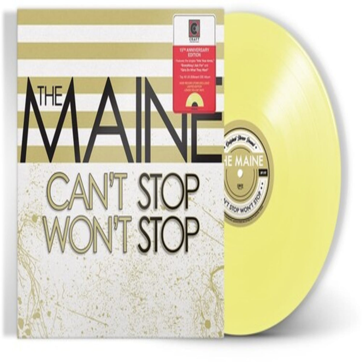 The Maine - Can't Stop Won't Stop [15th Anniversary Edition] [Lemon LP] - (Indie Exclusive, Limited Edition, Colored Vinyl, Yellow, Anniversary Edition) - [Vinyl]