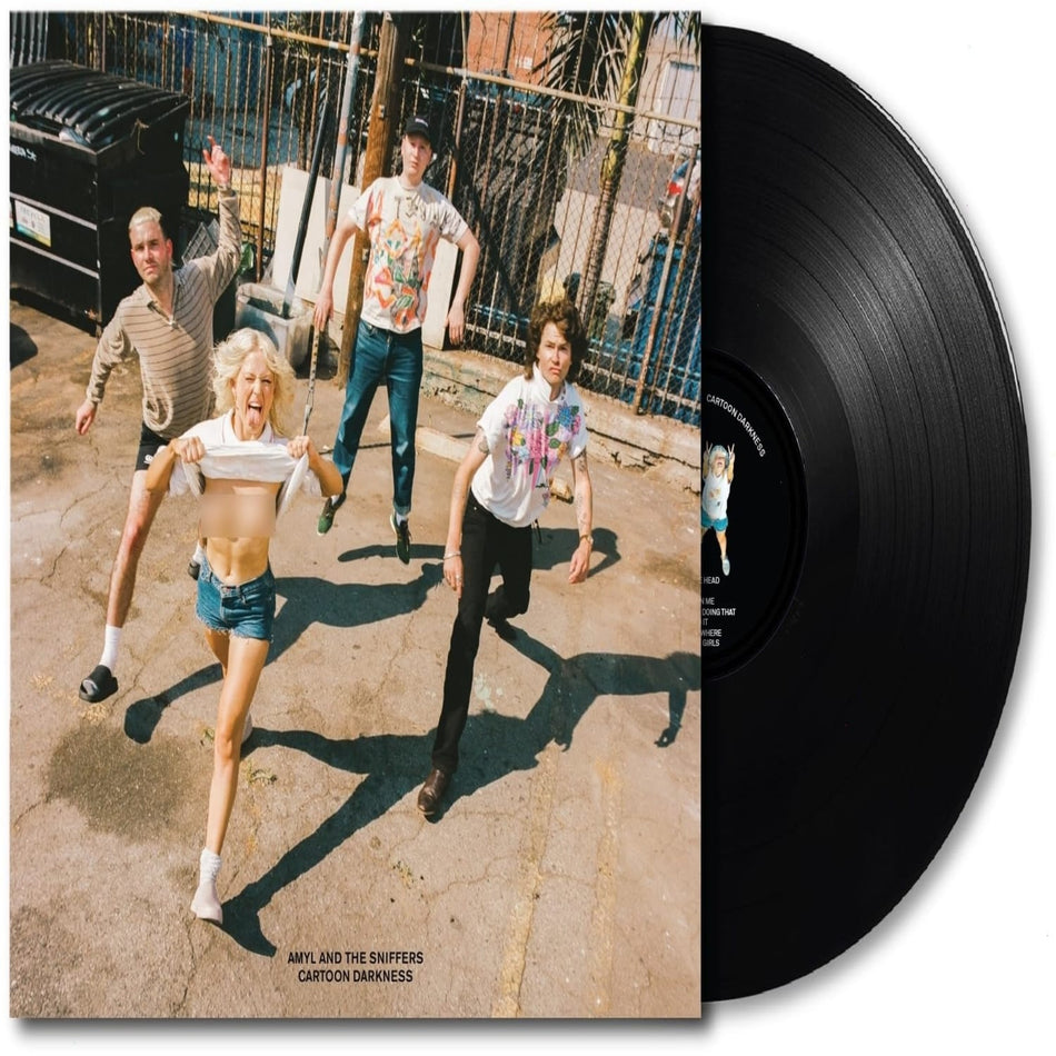 Amyl & the Sniffers - Cartoon Darkness [Cartoon Black Edition] [Explicit Content] - (Parental Advisory Explicit Lyrics, Poster) - [Vinyl]