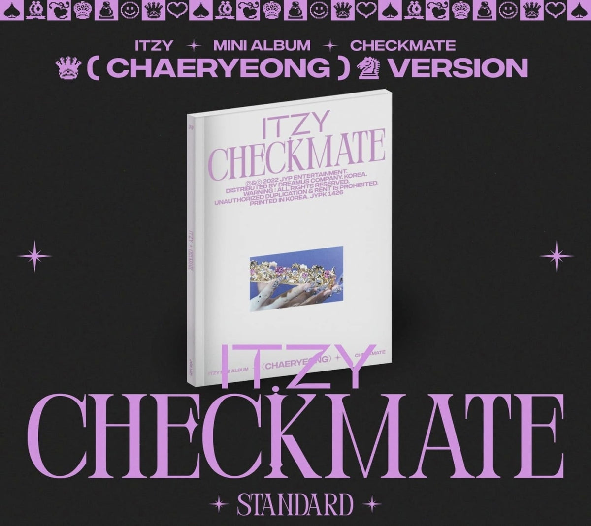 ITZY - Checkmate (Chaeryong Ver.) - (Large Item, Sticker, Photo Book, Poster, Postcard) - [CD]