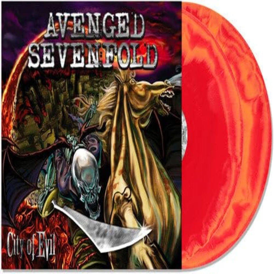 Avenged Sevenfold - City of Evil (IEX) - Orange/ Red [Explicit Content] - (Parental Advisory Explicit Lyrics, Colored Vinyl, Orange, Red, Limited Edition) - [Vinyl]