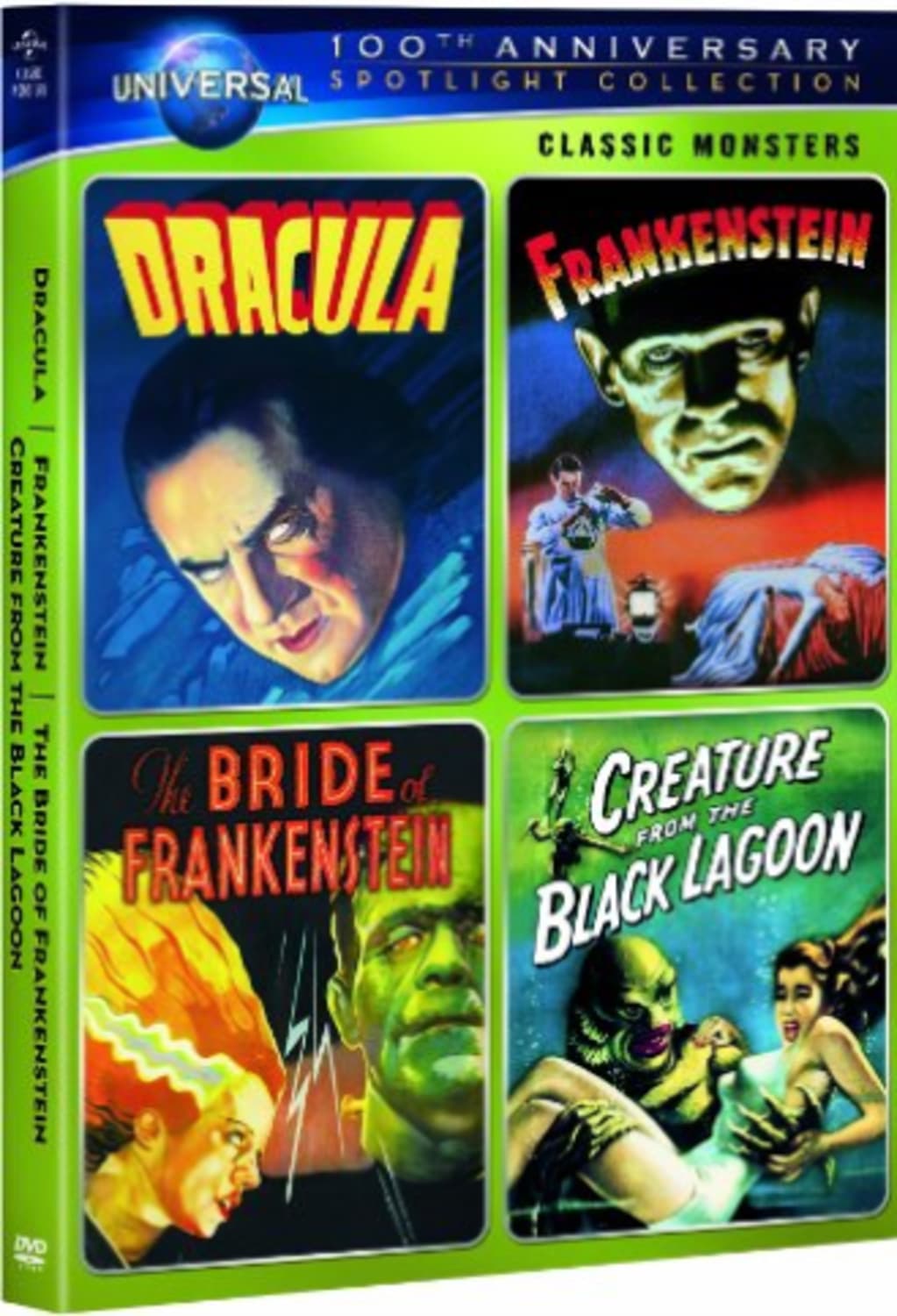 CLASSIC MONSTERS SPOTLIGHT COLLECTION [DRACULA / FRANKENSTEIN / THE BRIDE OF FRANKENSTEIN / CREATURE FROM THE BLACK LAGOON] - [DVD]