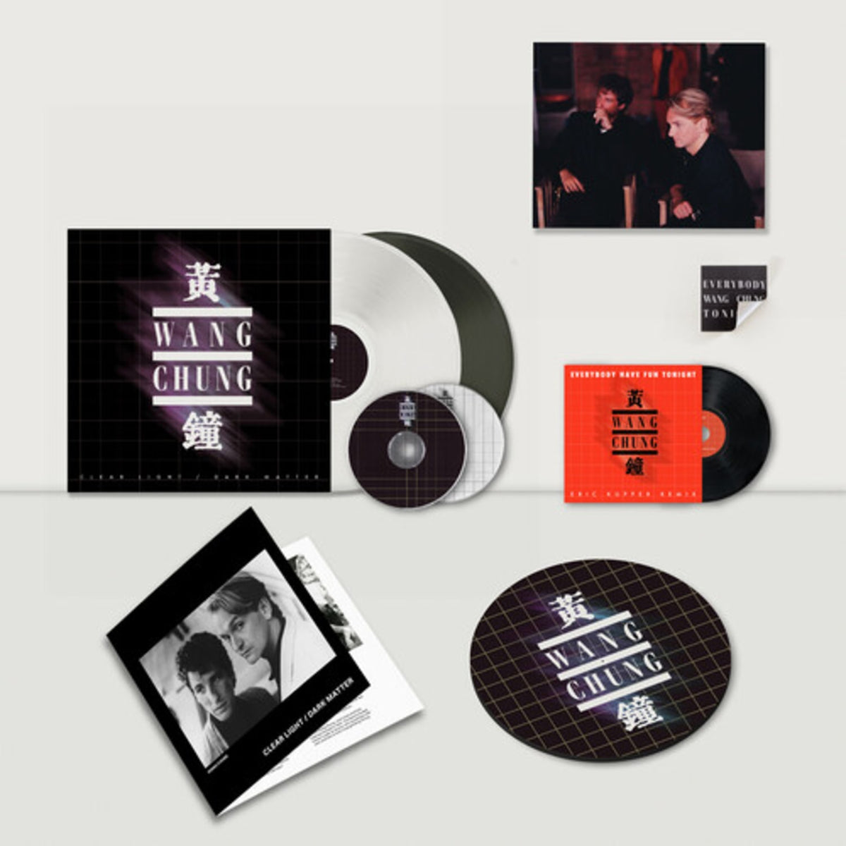 Wang Chung - Clear Light / Dark Matter - Clear White & Black Ice - (Colored , White, Black, Bonus CD, Boxed Set) - [Vinyl]