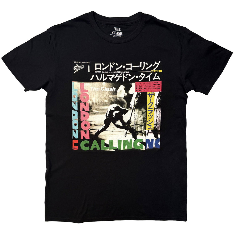 The Clash Unisex T-Shirt: London Calling Japan (Black)