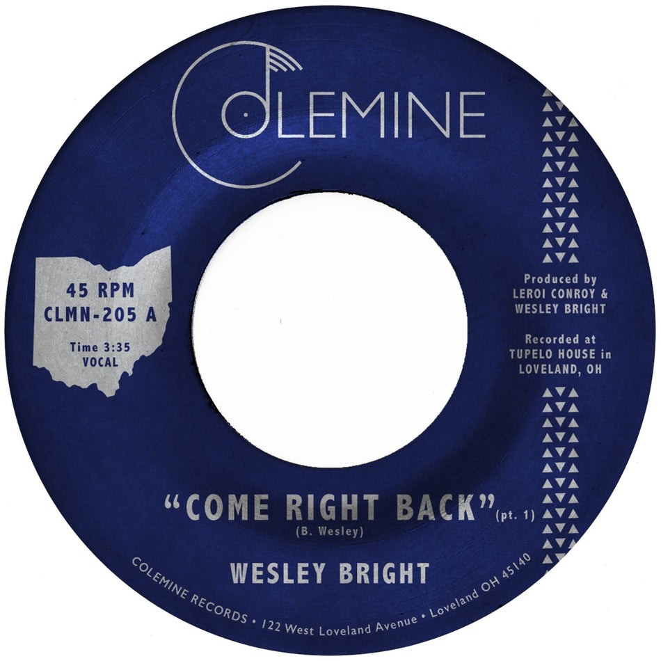 Wesley Bright - Come Right Back - [Vinyl]