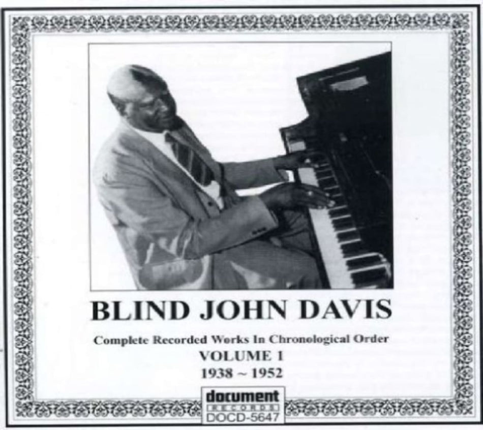 John Blind Davis - Complete Recorded Works Vol. 1 (1938-1952) - [CD]