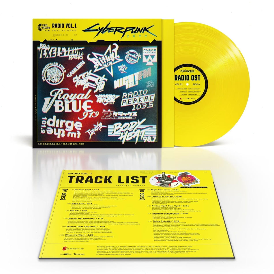 Various Artists - Cyberpunk 2077 Radio 1 (Various Artists) - (Clear , Yellow) - [Vinyl]