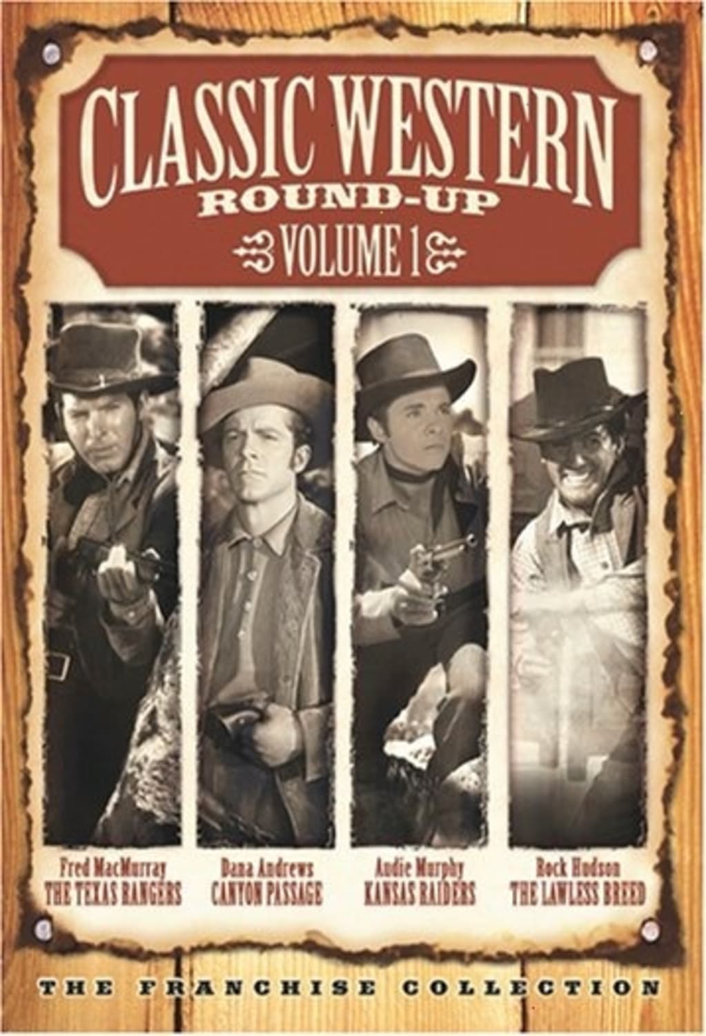 Classic Western Round - Up, Vol. 1 [The Texas Rangers / Canyon Passage / Kansas Raiders / The Lawless Breed] - [DVD]