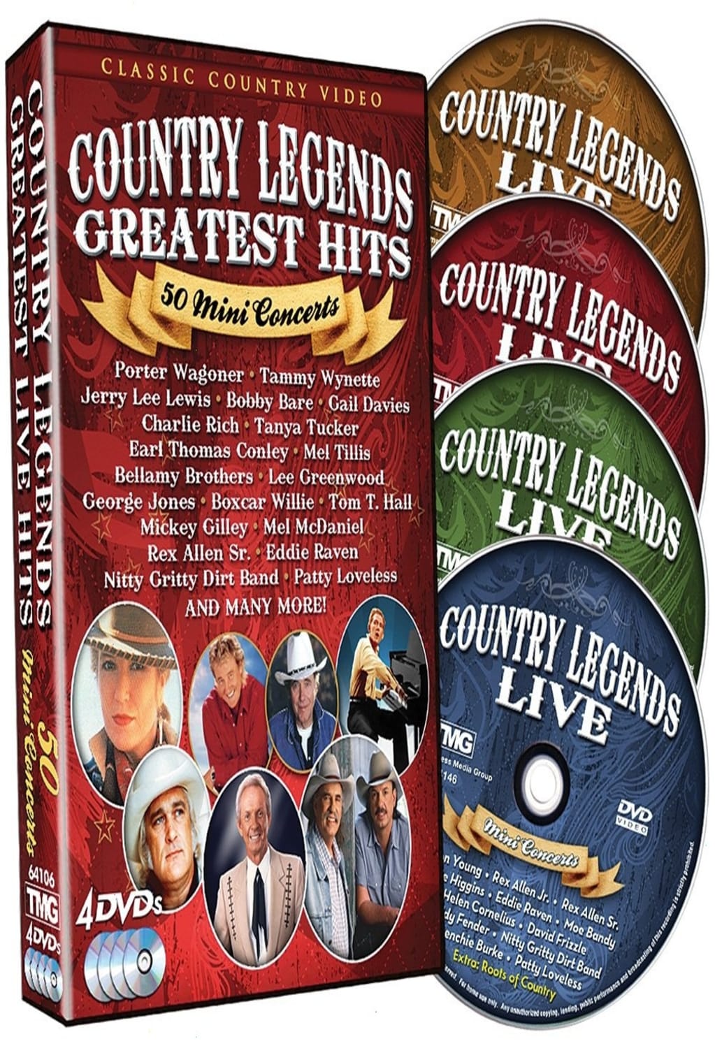 Country Legends Greatest Hits: 50 Mini Concerts - [DVD]