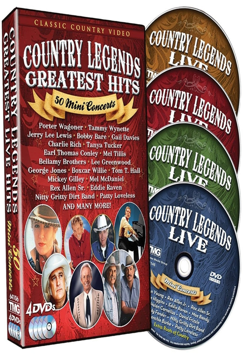 Country Legends Greatest Hits: 50 Mini Concerts - [DVD]