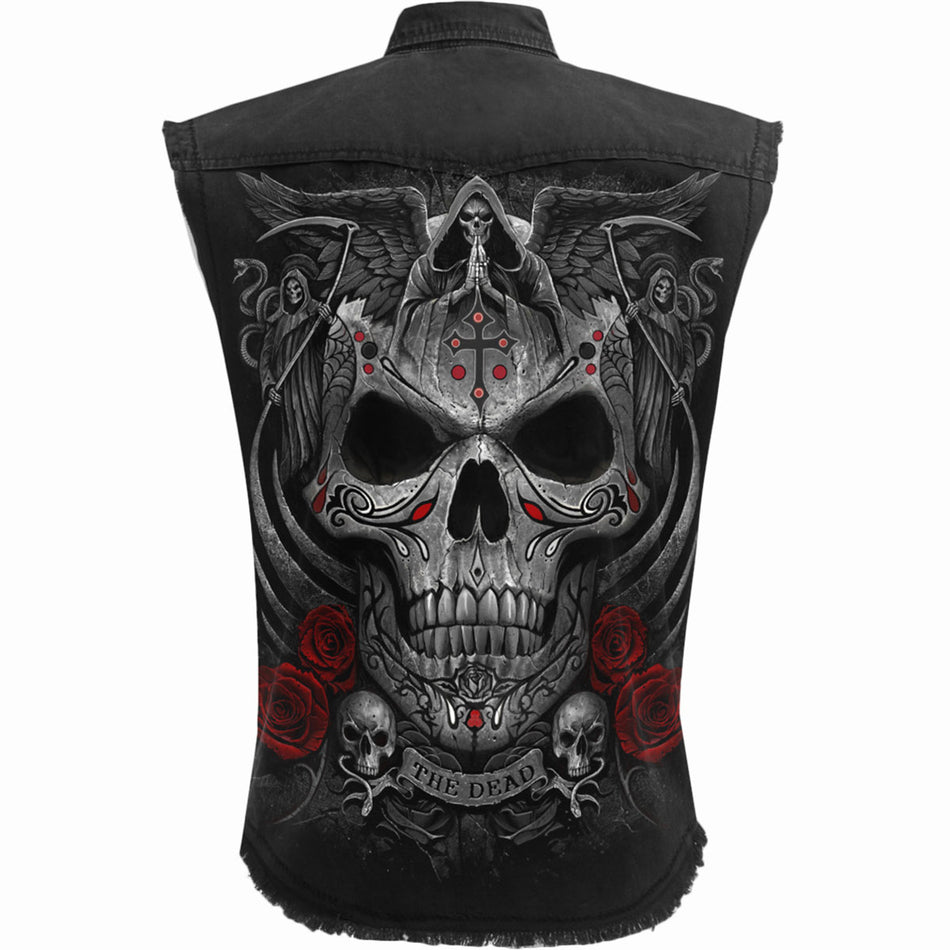 Spiral Unisex Worker Shirt: The Dead (Black) (Back Print)