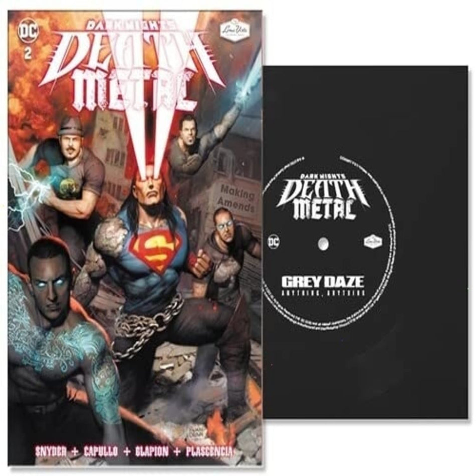 Grey Daze - Anything, Anything (DC - Dark Nights: Death Metal Version) - (Indie Exclusive, Limited Edition, Comic Book, Colored Vinyl, Red) - [Vinyl]