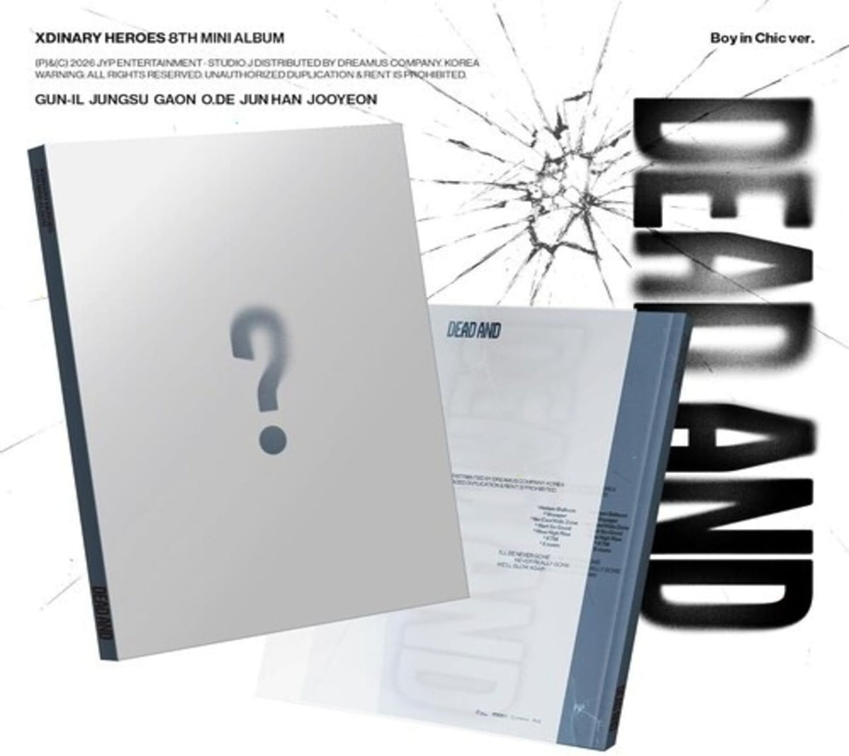 Xdinary Heroes - DEAD AND [Boy in Chic ver.] - (Trading Cards, Sticker / Stickers, Photo Book, Photo / Photo Card, Poster) - [CD]
