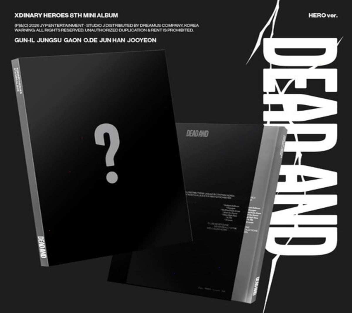 Xdinary Heroes - DEAD AND [HERO ver.] - (Trading Cards, Sticker / Stickers, Photo Book, Photo / Photo Card, Poster) - [CD]