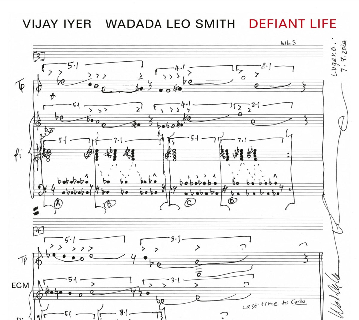 Vijay Iyer - Defiant Life - [CD]