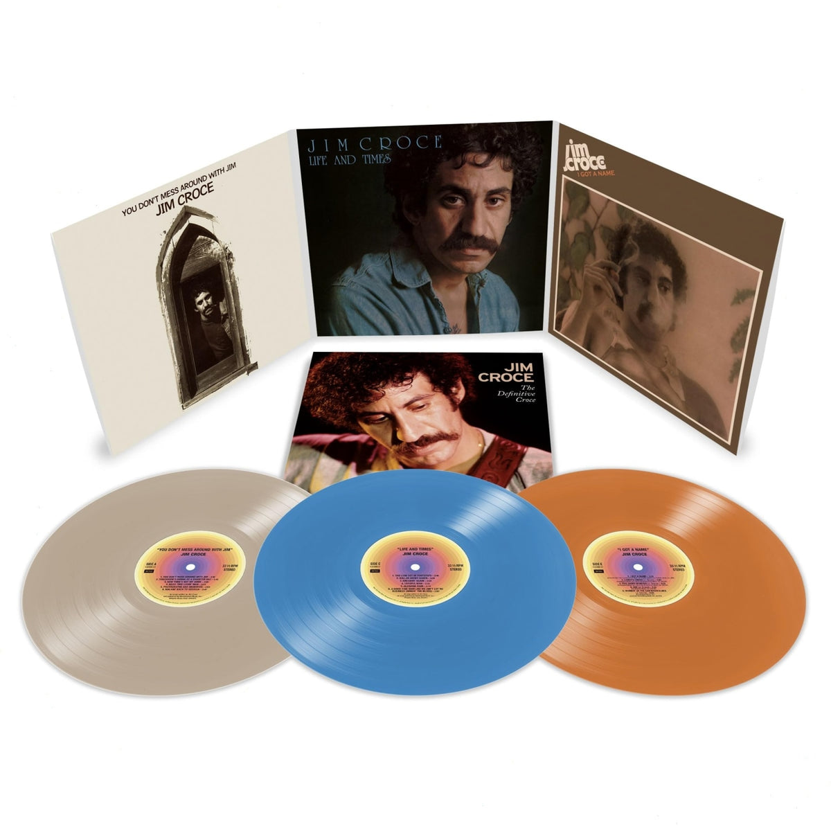 Jim Croce - The Definitive Croce - (Limited Edition, Colored Vinyl, Blue, Cream, Orange) - [Vinyl]