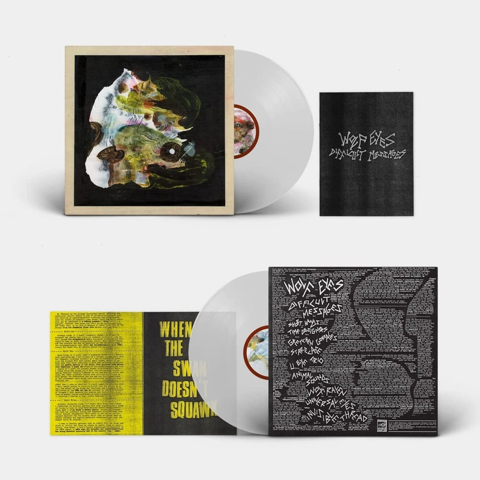 Wolf Eyes - Difficult Messages - (Clear Vinyl, Booklet, Digital Download Card) - [Vinyl]