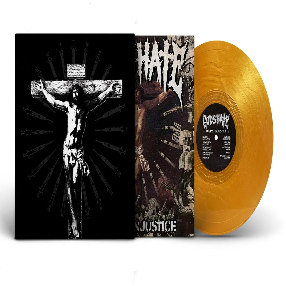 Gods Hate - Divine Injustice - (Colored Vinyl, Gold) - [Vinyl]